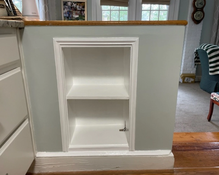 built in bookcase